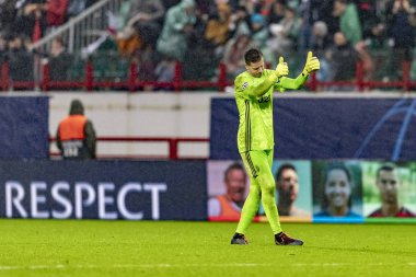 Moskova, Rusya -, 06.11.2019: Uefa Şampiyonlar Ligi maçı Rzd Arena, Lokomotiv (Moskova) Juventus (Torino))
