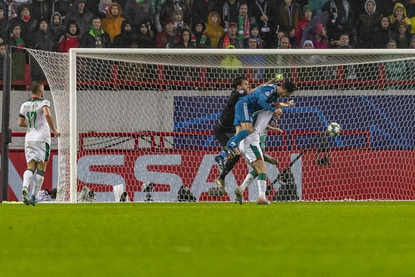 Moskova, Rusya -, 06.11.2019: Uefa Şampiyonlar Ligi maçı Rzd Arena, Lokomotiv (Moskova) Juventus (Torino))