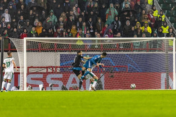 Moskova, Rusya -, 06.11.2019: Uefa Şampiyonlar Ligi maçı Rzd Arena, Lokomotiv (Moskova) Juventus (Torino))