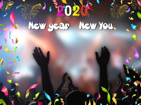 Neues Jahr Neues Jahr Motivierende Neujahrsbotschaft — Stockfoto