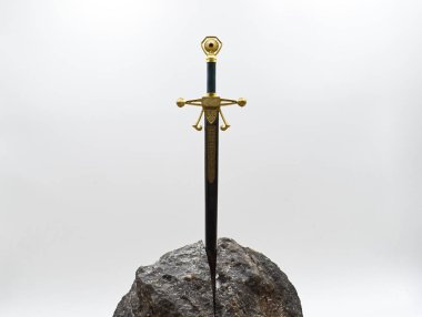 Excalibur taş Kral Arthur'un efsanevi kılıç