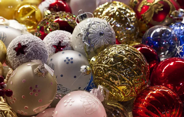 Traditional Decorations Christmas Tree Markets Saint Lucia Bologna — Stock Photo, Image