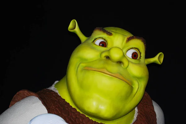 Londra Ngiltere Ağustos 2008 Madame Tussauds Balmumu Müzesi Shrek — Stok fotoğraf