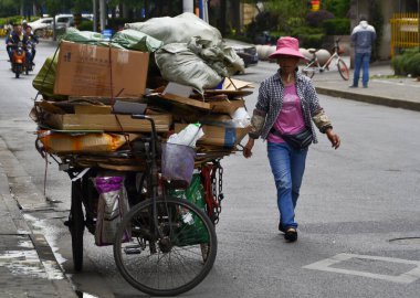 Pekin / Çin - 31 Mayıs 2017: Pekin, Çin 'de özel ulaşım