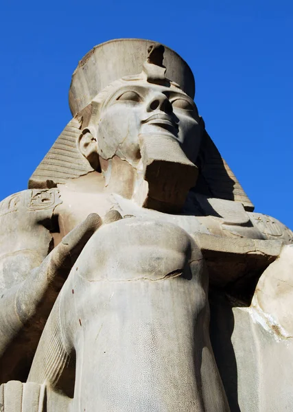 Farao Standbeeld Tempel Van Luxor Egypte — Stockfoto