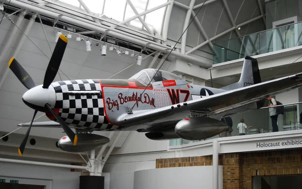 Imperial War Museum Londynie Mustang Amerykański P51 — Zdjęcie stockowe