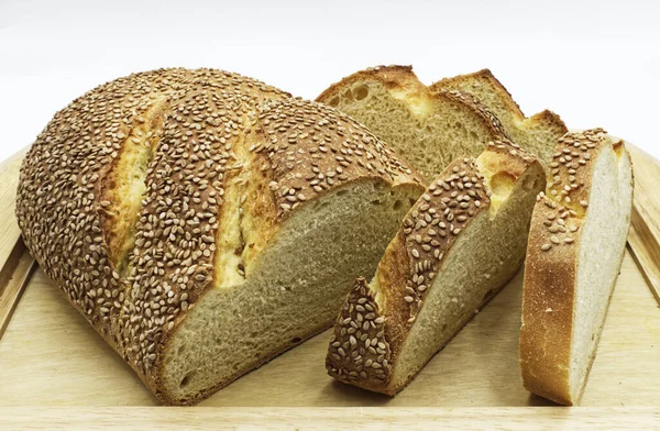 Traditional Slice Sicilian Bread Sesame — Stock Photo, Image