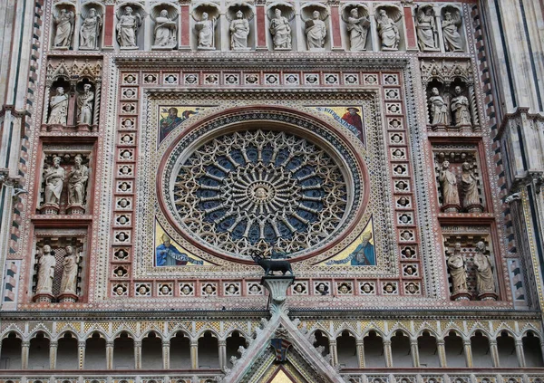 Detalle Fachada Catedral Orvieto Umbría Italia —  Fotos de Stock