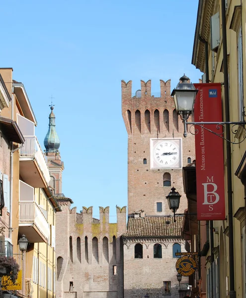 Středověká Věž Spilamberta Modena Itálie — Stock fotografie