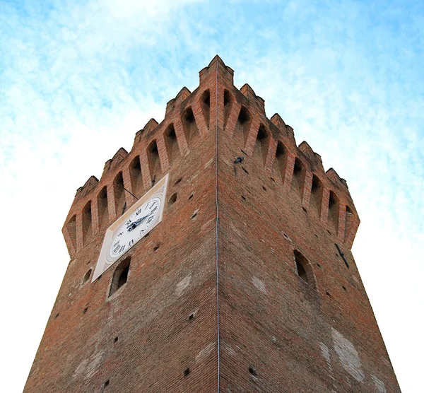 Det Medeltida Tornet Spilamberto Modena Italien — Stockfoto