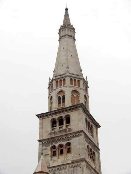 Campanario Ghirlandina Torre Ghirlandina Patrimonio Unesco Módena Italia —  Fotos de Stock