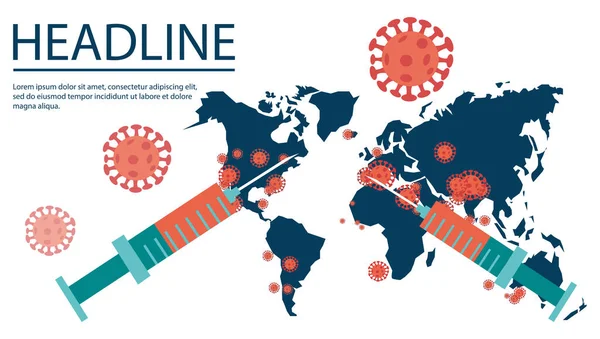 Covid Covid Map Confirmed Cases Report Worldwide Alerte Risque Pandémique — Image vectorielle