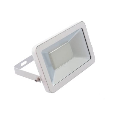 LED projektör, açık hava ışık ekipmanları. Beyazda izole edilmiş.