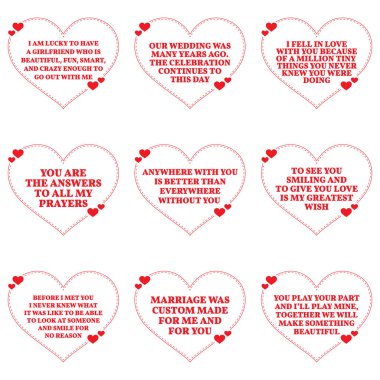 Aşk dizi beyaz arka plan üzerinde tırnak dilek. Basit kalp sh