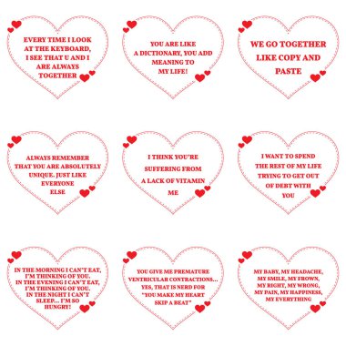 Komik aşk dizi beyaz arka plan üzerinde tırnak dilek. Basit o