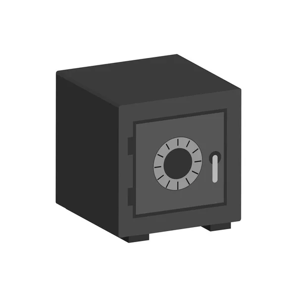 Symbol für Banksicherheit aus Metall. flaches isometrisches Symbol oder Logo. 3d style pi — Stockvektor