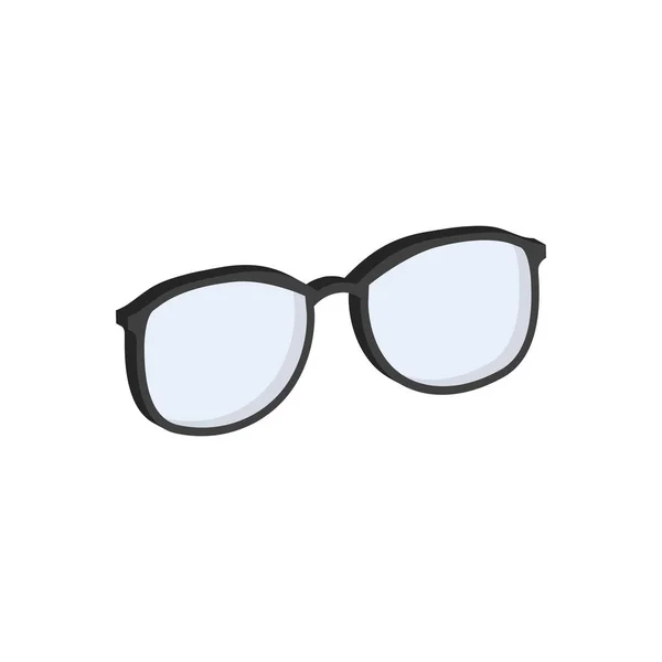 Glasses, eyeglasses symbol. Flat Isometric Icon or Logo. 3D Styl — Stock Vector