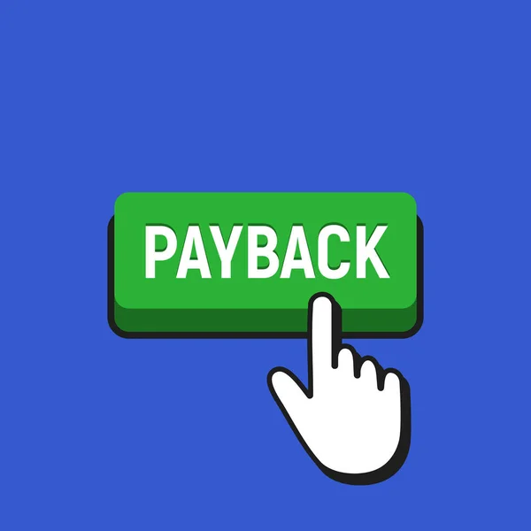 Hand muspekaren klickar på Payback. — Stock vektor