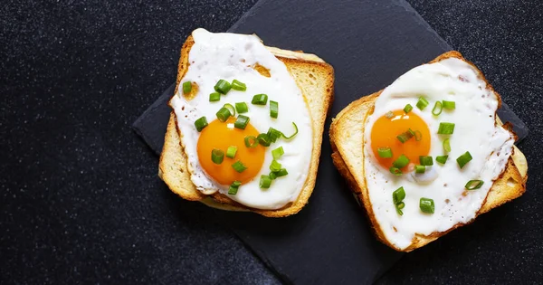Sandwiches Ham Cheese Eggs Traditional French Croque Madame Sandwiches Popular — Stock Photo, Image
