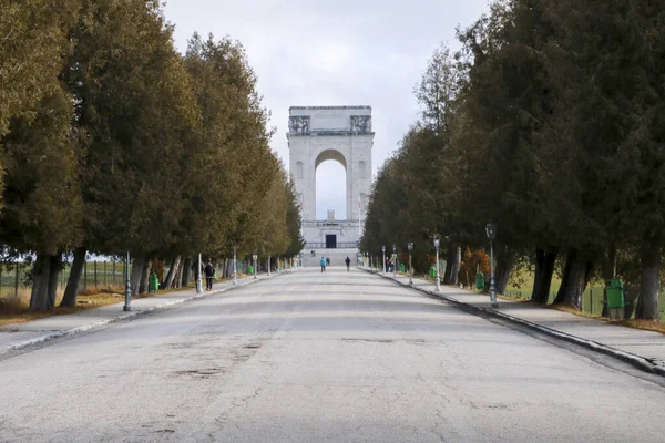 Santuario Militar Asiago Santuario Leiten Gran Monumento Histórico Uno Los — Foto de Stock