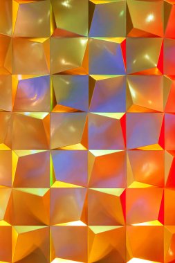 Coloful aydınlatma ile dekore edilmiş Metalik arka plan