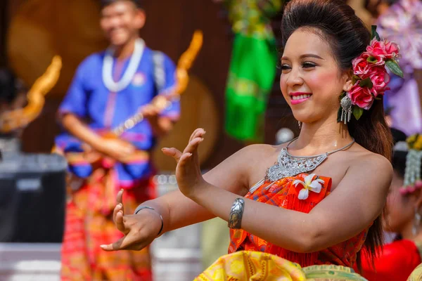 Partecipanti al Thai Traditional Culture Festival — Foto Stock