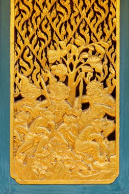 Bir penceredeki Phra Kaew Pavilion Tayland, Dekorasyon