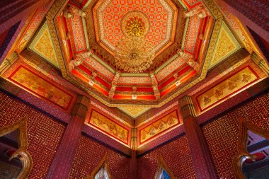 Dusit Maha Prasat tahta Hall grand palace Tayland adlı iç