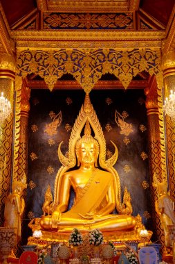 Phra Phuttha Chinnarat Buda resim Wat Phra Si Rattana Mahathat Tapınağı, Phitsanulok, Tayland