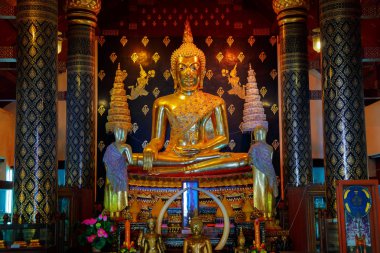 Phra Phuttha Chinnasi Buda resim Wat Phra Si Rattana Mahathat Tapınağı Phitsanulok, Tayland