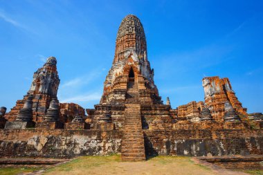 Wat Phra Ram tapınakta Ayuthaya Historical Park, Unesco Dünya Mirası Tayland