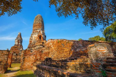 Wat Phra Ram tapınakta Ayuthaya Historical Park, Unesco Dünya Mirası Tayland