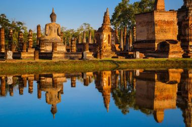 Wat Phra Ram tapınakta Ayuthaya Historical Park, Unesco Dünya Mirası Tayland