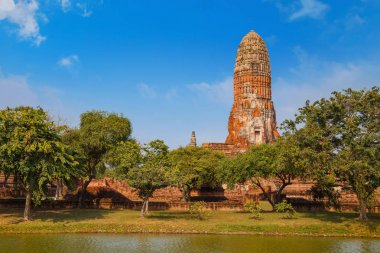 Wat Phra Ram tapınakta Ayuthaya Historical Park, Unesco Dünya Mirası Tayland