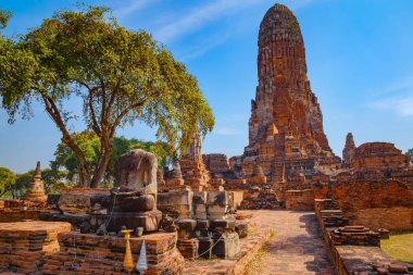 Wat Phra Ram tapınakta Ayuthaya Historical Park, Unesco Dünya Mirası Tayland