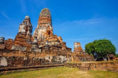 Wat Phra Ram tapınakta Ayuthaya Historical Park, Unesco Dünya Mirası Tayland