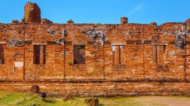 Wat Phra Si Sanphet tapınakta Ayutthaya Historical Park, Unesco Dünya Mirası alanı, Tayland