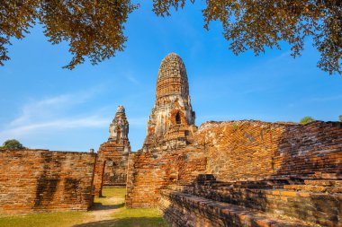 Wat Phra Ram tapınakta Ayuthaya Historical Park, Unesco Dünya Mirası Tayland