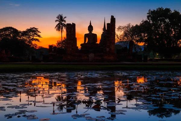WAT Mahathat Tapınağı'nda Sukhothai Tarih Parkı, Unesco Dünya Mirası Tayland