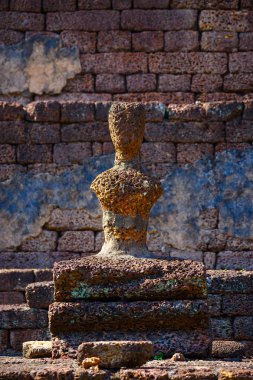 WAT Chedi Jet Thaew Si Satchanalai tarihi park, Unesco Dünya Mirası Tayland