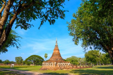 WAT Sorasak Tapınağı'nda Sukhothai Tarih Parkı, Unesco Dünya Mirası Tayland