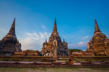  Wat Phra Si Sanphet tapınakta Ayutthaya Historical Park, Unesco Dünya Mirası alanı, Tayland