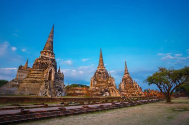  Wat Phra Si Sanphet tapınakta Ayutthaya Historical Park, Unesco Dünya Mirası alanı, Tayland
