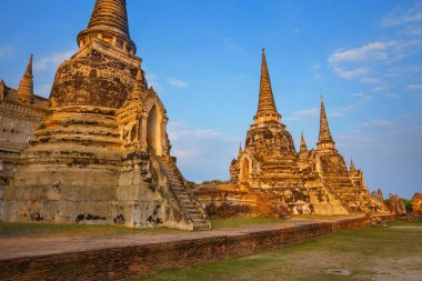 Wat Phra Si Sanphet tapınakta Ayutthaya Historical Park, Unesco Dünya Mirası alanı, Tayland