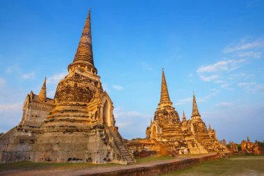 Wat Phra Si Sanphet tapınakta Ayutthaya Historical Park, Unesco Dünya Mirası alanı, Tayland