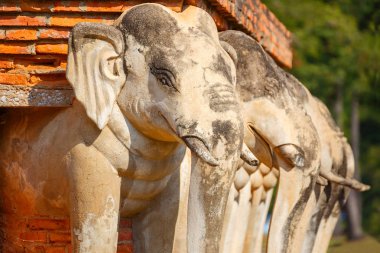 WAT Sorasak Tapınağı'nda Sukhothai Tarih Parkı, Unesco Dünya Mirası Tayland