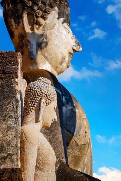 Wat Phra Si Rattana Mahathat - Chaliang Si Satchanalai tarihi park, Unesco Dünya Mirası Tayland — Stok fotoğraf