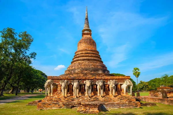 WAT Sorasak Tapınağı'nda Sukhothai Tarih Parkı, Unesco Dünya Mirası Tayland