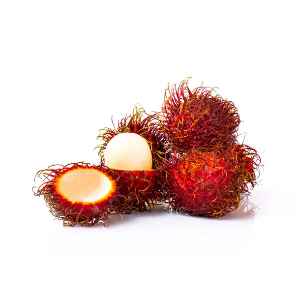Beyaz izole Rambutan