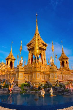 Bangkok, Tayland - 9 Kasım 2017: Hi Kraliyet krematoryum